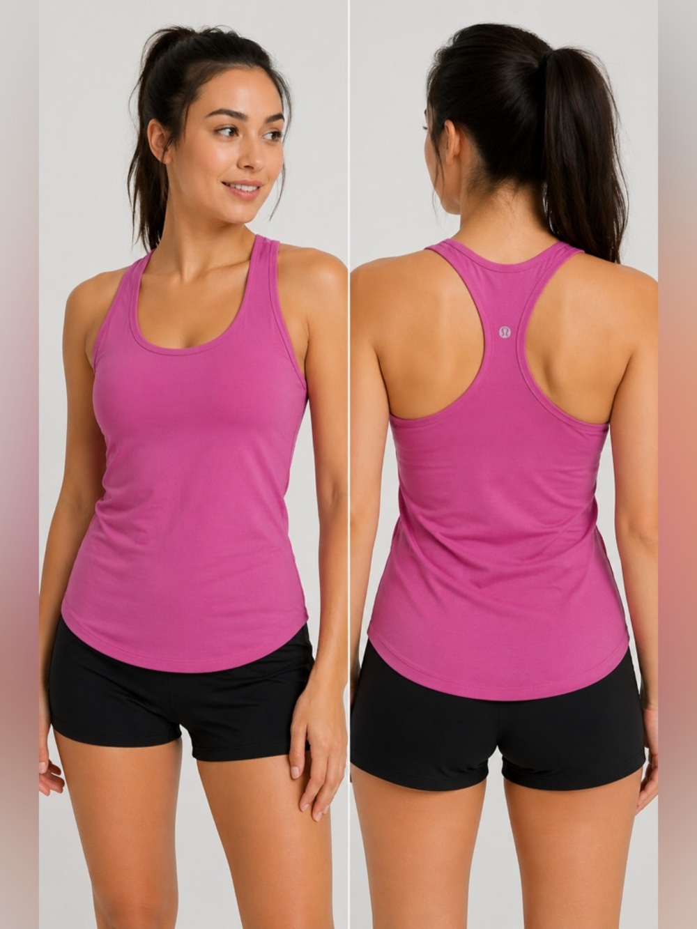 Lululemon Cool Racerback Tank Pink Size 8 Women Athletic Workout Top